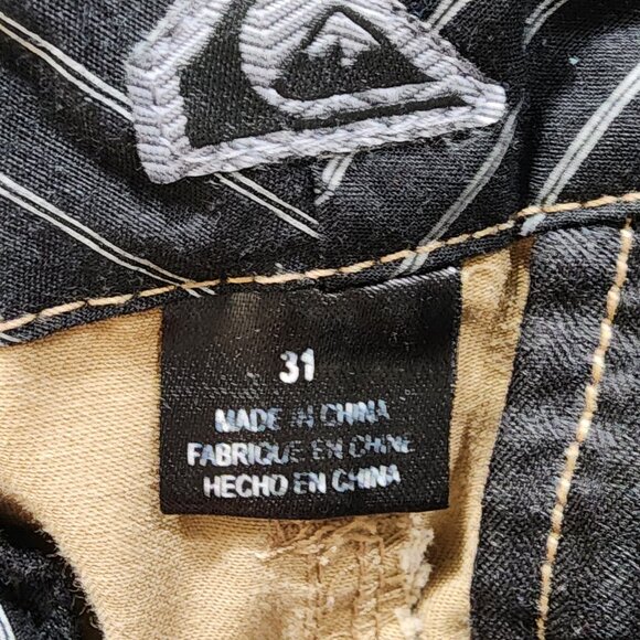 Quicksilver Chino Pants Men's 31 Brown Straight Fit Slim Leg Cotton - Picture 7 of 16